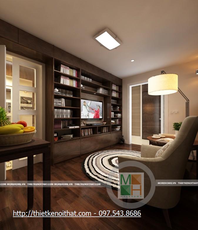 Thiết kế nội thất chung cư cao cấp KeangNam - Nhà Anh Trường